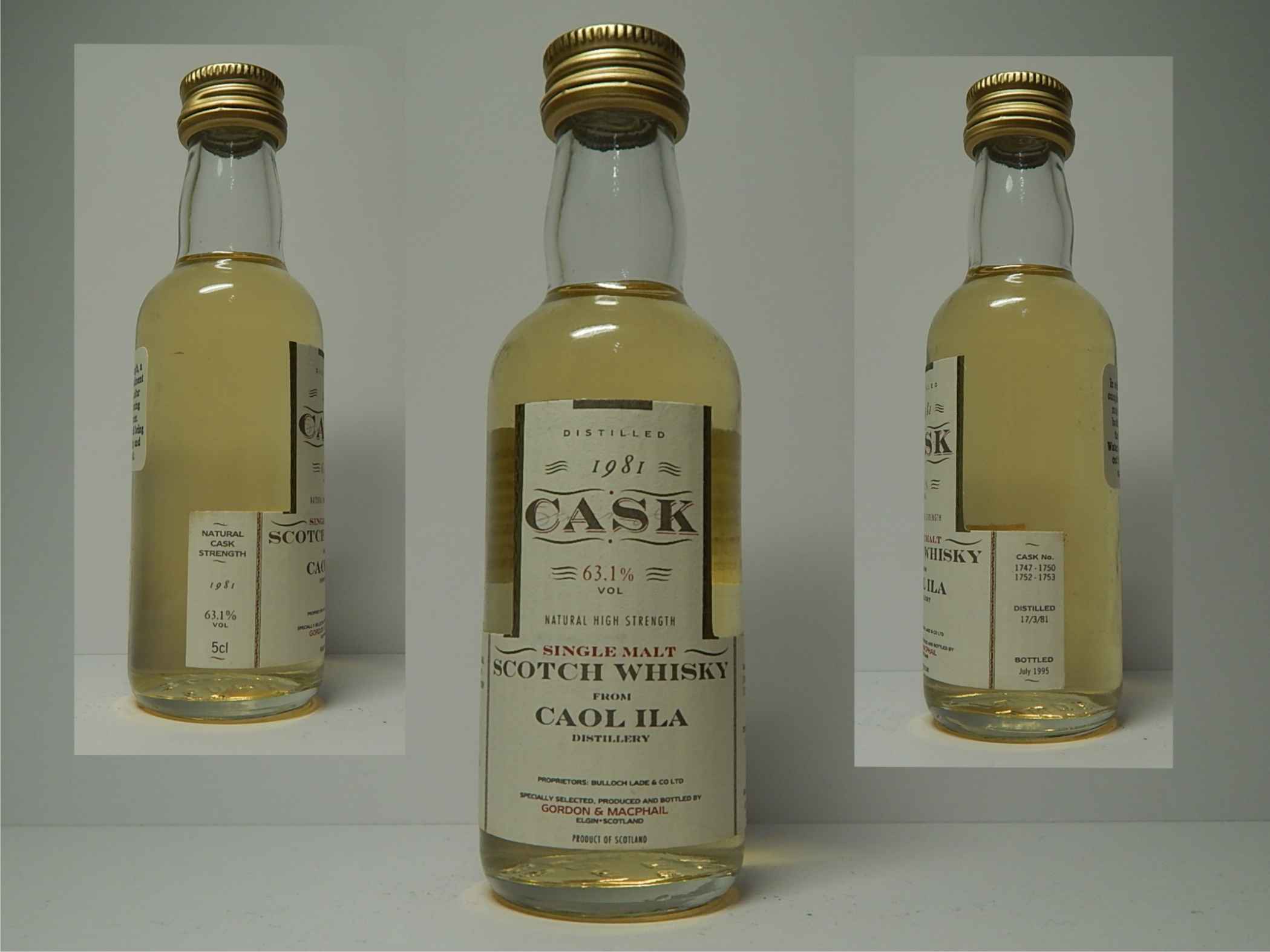 SMSW 14yo 1981-1995 "G&M Cask" 5cl 63,1%VOL